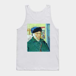 Self Portrait with Bandaged Ear by Vincent Van Gogh Tank Top